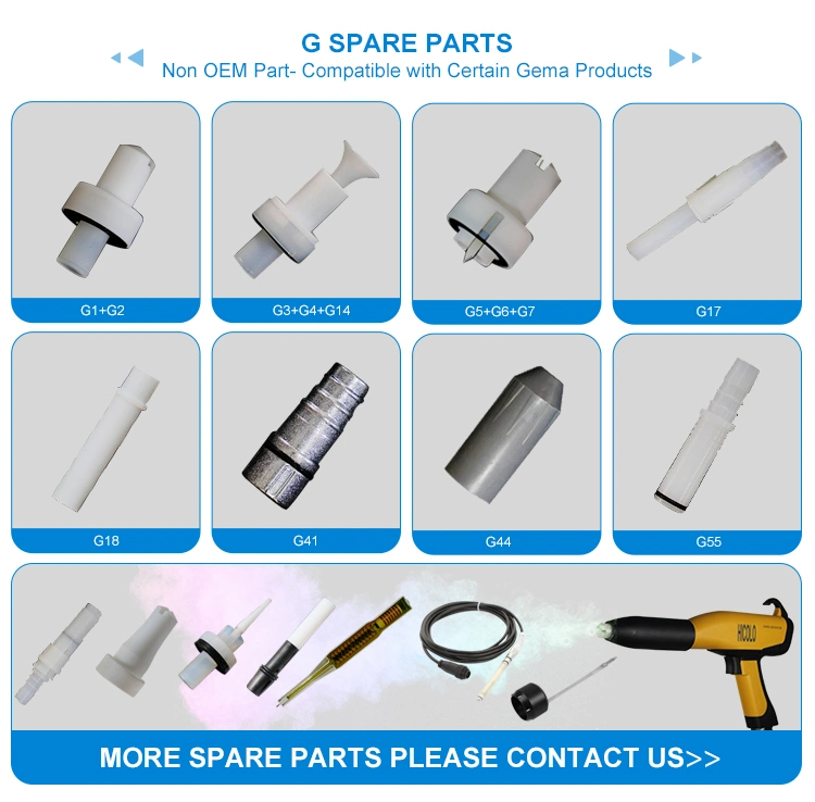 1007231 Cascade Replacement Optiselect Powder Coating Gun Spare Parts-Non OEM Parts Compatible with Certain Gema Products